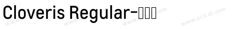 Cloveris Regular字体转换